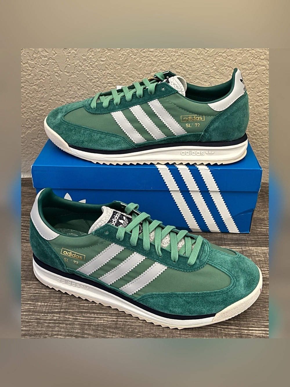 Adidas Men's Adidas SL 72 RS Green Color Size-9.5